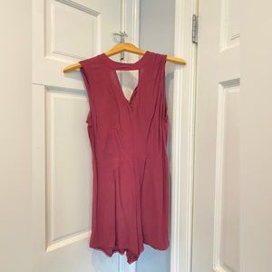 Burgundy Romper